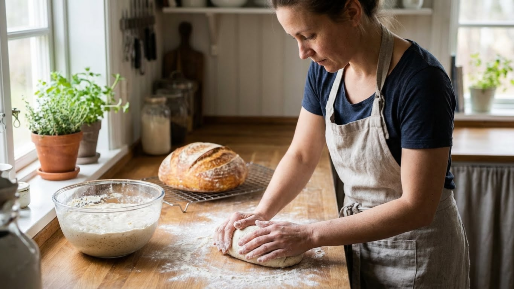Pão Caseiro de Fermentação Natural